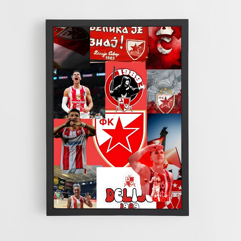 Poster Les Taureaux Rouges – affiche Basketball (vue 2)